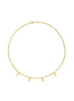 Gold Chain LOVE Necklace
