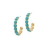 Melissa Odabash Gold Turquoise Hoop Earrings -Melissa Odabash Sale 42017105