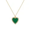 Melissa Odabash Malachite Heart & Crystal Pendant -Melissa Odabash Sale 42017113