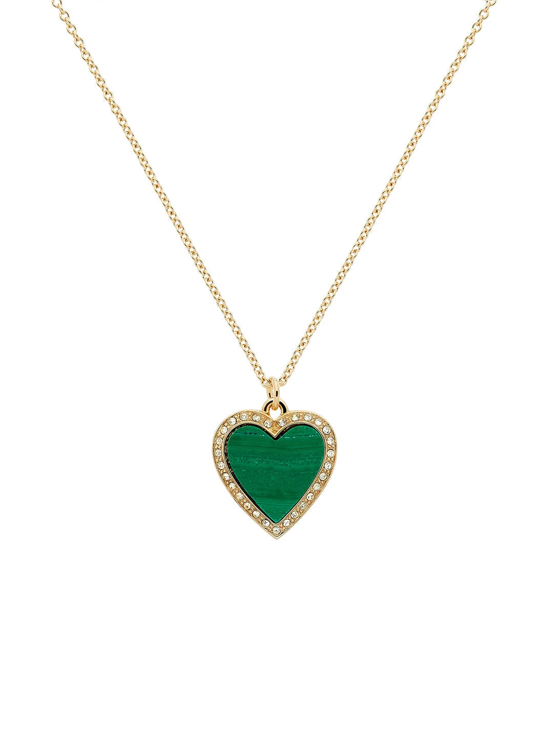 Melissa Odabash Malachite Heart & Crystal Pendant 3 Melissa Odabash Malachite Heart & Crystal Pendant