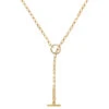 Melissa Odabash Gold Mini Chain & Crystal Hoop Necklace -Melissa Odabash Sale 42017115