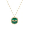 Melissa Odabash Gold Malachite Eye Long Pendant -Melissa Odabash Sale 42017116