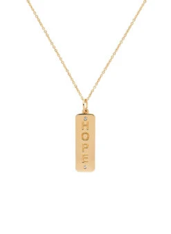 Melissa Odabash Gold Hope Pendant