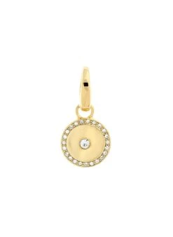 Melissa Odabash Gold Crystal Disc Charm