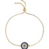 Melissa Odabash Box Chain Evil Eye Bracelet -Melissa Odabash Sale Gold Crystal Eye Bracelet 13507