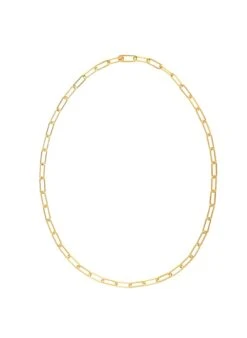 Melissa Odabash Gold Chain Paperclip Long Necklace