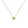 Gold Crystal Pendant Necklace -Melissa Odabash Sale Gold Swarovski Crystal Pendant 12607
