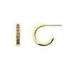 Melissa Odabash Gold Rainbow Hoop Earrings 2 Melissa Odabash Gold Rainbow Hoop Earrings -Melissa Odabash Sale GoldRainbowHoopEarrings 16505