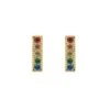 Melissa Odabash Gold Rainbow Stud Earrings