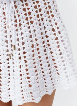 Annalise White Dress -Melissa Odabash Sale annalise white dress closeup 2025