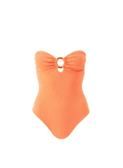 Exclusive Barbuda Orange Ridges Swimsuit