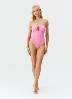 Exclusive Barbuda Pink Ridges Swimsuit -Melissa Odabash Sale barbuda pink ridges swimsuit model 2025 P