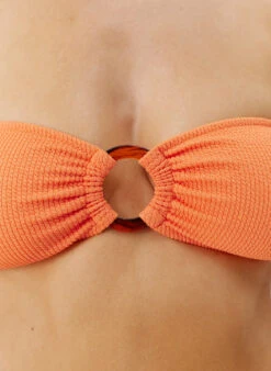 Exclusive Belgium Orange Ridges Bikini Top -Melissa Odabash Sale belgium orange ridges bikini top closeup 2025