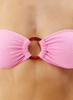 Exclusive Belgium Pink Ridges Bikini Top -Melissa Odabash Sale belgium pink ridges bikini top closeup 2025