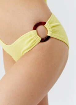 Belgium Yellow Ridges Bikini Bottom -Melissa Odabash Sale belgium yellow ridges bikini bottom closeup 2025