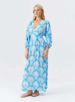 Cecilia Lotus Dress -Melissa Odabash Sale cecilia lotus dress model 2025 F