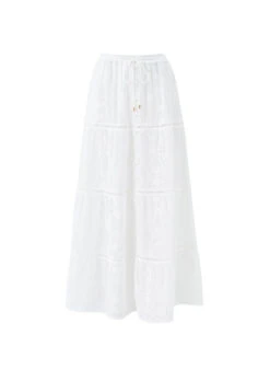 Cinzia White Skirt