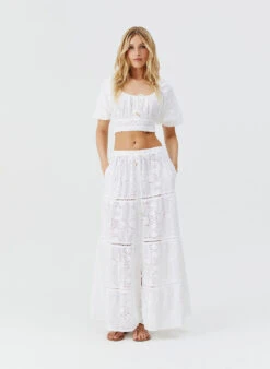 Cinzia White Skirt -Melissa Odabash Sale cinzia white skirt model F