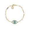 Melissa Odabash Gold Chain Turquoise Eye Bracelet 1 Melissa Odabash Gold Chain Turquoise Eye Bracelet -Melissa Odabash Sale gold chain turquoise eye bracelet
