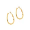 Gold Oval Hoop Earrings -Melissa Odabash Sale gold oval hoop earrings
