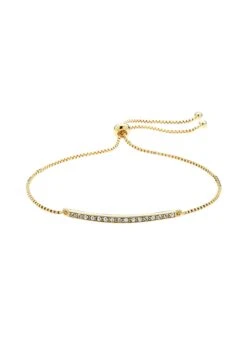 Melissa Odabash Gold Crystal Bar Bracelet