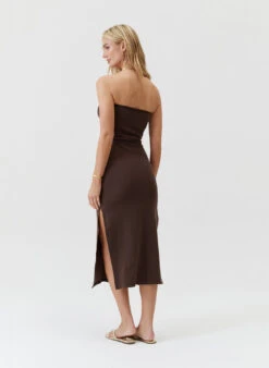 Exclusive Jane Coffee Dress -Melissa Odabash Sale jane coffee dress model 2025 B