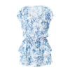 Keri Blue Leaf Dress