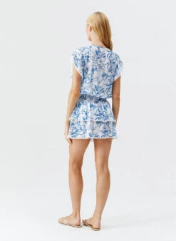 Keri Blue Leaf Dress -Melissa Odabash Sale keri blue leaf dress model 2025 B