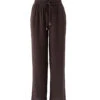 Exclusive Krissy Brown Trousers -Melissa Odabash Sale krissy brown trousers cutouts 2025