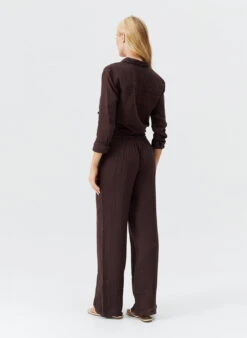 Exclusive Krissy Brown Trousers -Melissa Odabash Sale krissy brown trousers model 2025 B