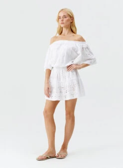 Micha White Dress -Melissa Odabash Sale micha white dress model 2025 P