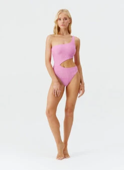 Nassau Pink Zigzag Swimsuit -Melissa Odabash Sale nassau pink zigzag swimsuit model 2025 P