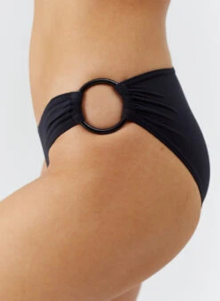 Phoenix Black Bikini Bottom -Melissa Odabash Sale phoenix black bikini bottom closeup 2025