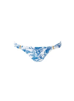 Positano Blue Leaf Bikini Bottom