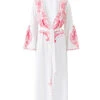 Romilly White/Watermelon Kaftan -Melissa Odabash Sale romily white watermelon kaftan cutouts 2025