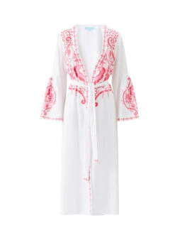 Romilly White/Watermelon Kaftan
