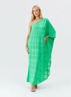 Savannah Green Dress -Melissa Odabash Sale savannah green dress model 2025 P