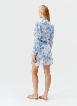 Melissa Odabash Tabitha Blue Floral Dress -Melissa Odabash Sale tabitha blue floral dress model 2025 B