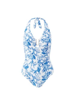 Tampa Blue Leaf Swimsuit