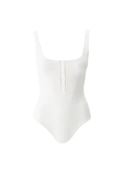 Taormina Ivory Ribbed Swimsuit