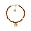 Tigers Eye Beaded Disc Bracelet -Melissa Odabash Sale tigers eye beaded disc bracelet