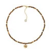 Tigers Eye Beaded Disc Necklace -Melissa Odabash Sale tigers eye beaded disc necklace