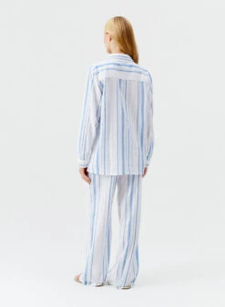 Tina Oasis Stripe Shirt -Melissa Odabash Sale tina oasis stripe shirt model 2025 B