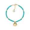 Turquoise Beaded Disc Bracelet -Melissa Odabash Sale turquoise beaded disc bracelet
