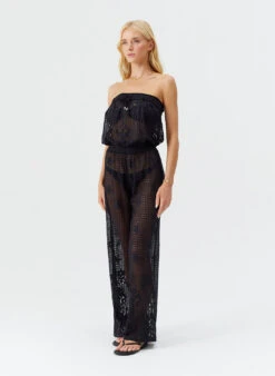 Viv Black Jumpsuit -Melissa Odabash Sale viv black jumpsuit model 2025 F